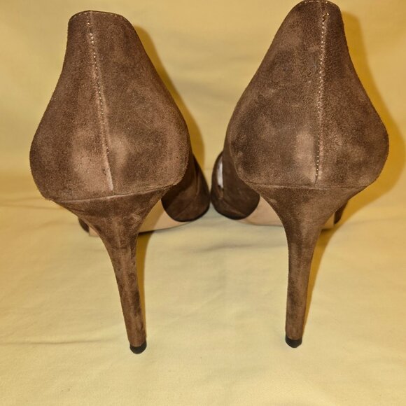 Ann Taylor Brown Suede Heels Women Size 11 EUC - Picture 3 of 8